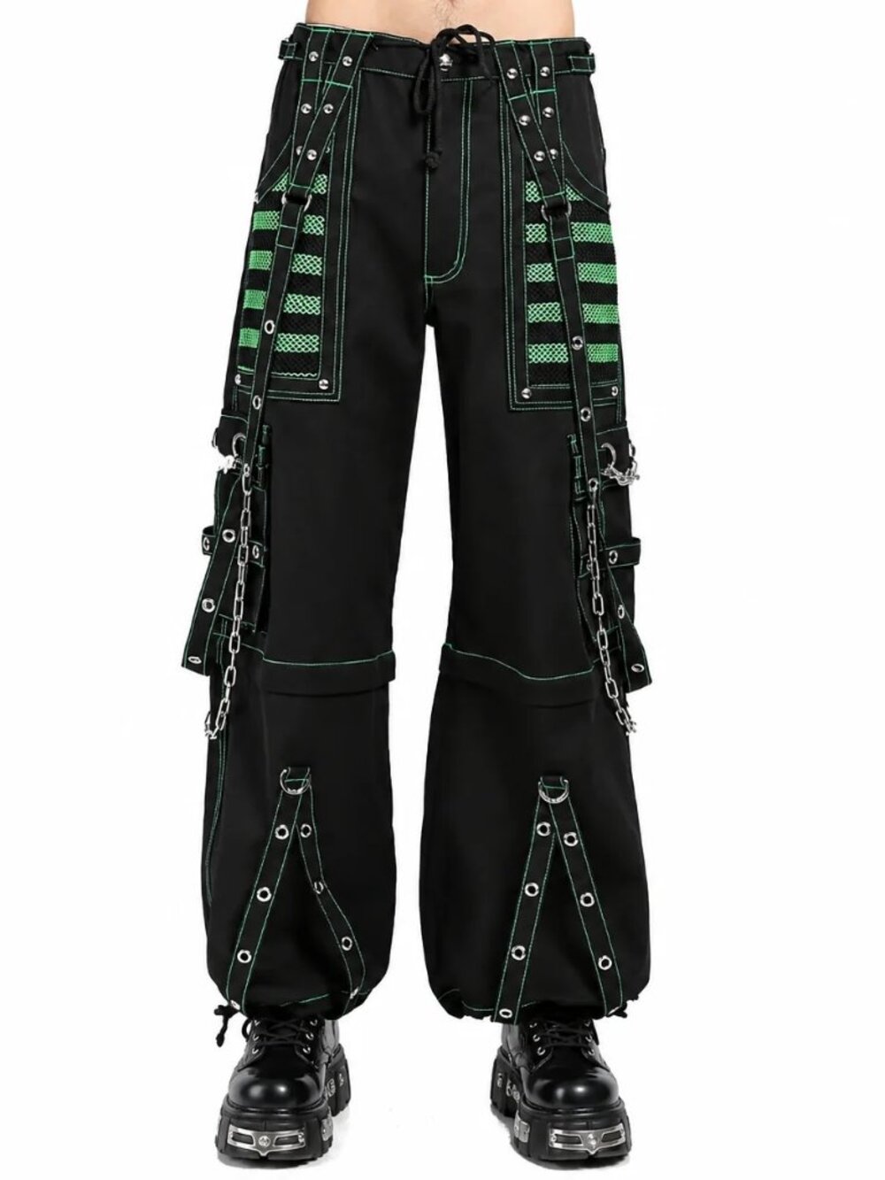 Extreme Bondage Skater Gothic Punk Rocker Cyber Goth Steampunk Biker Pants
